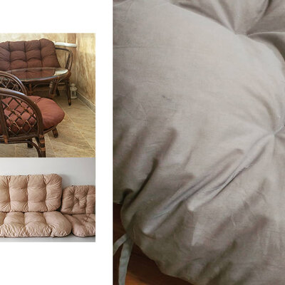 Jastuci za bambus ratan garnituru Bahama GREY