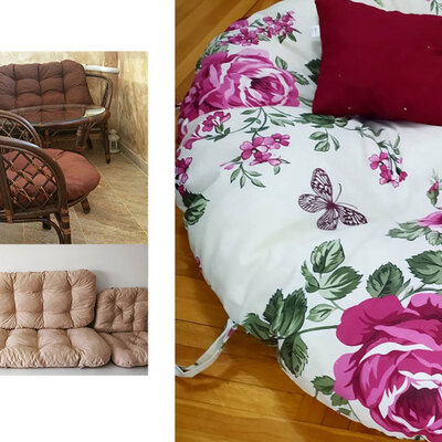 Jastuci za bambus ratan garnituru Bahama Pink FLO