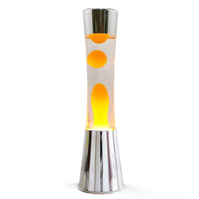 Dekorativna stona Lava Lampa Chrome Yellow