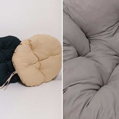 Okrugli jastuk sedalica za stolice 50 cm - Grey