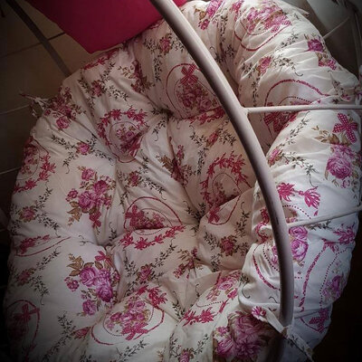 Okrugli jastuk sedalica za stolice 50 cm - Flourish Pink