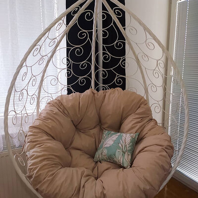 Jastuk Za Jaje Baštensku Ljuljašku - 120 cm - Cafe Latte