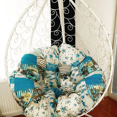 Jastuk Za Jaje Baštensku Ljuljašku - 140 cm - Blue Patchwork