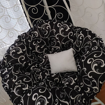 Jastuk Za Jaje Baštensku Ljuljašku - 120 cm - Black Ornament