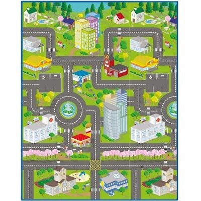 Podna podloga Mapa grada 100x120cm