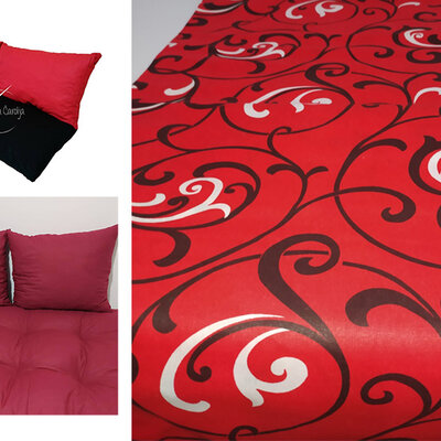 Jastuci za garniture od paleta - 100 x 50 x 50 cm - Red Ornament