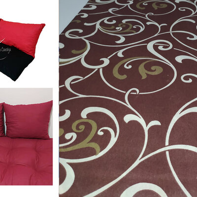 Jastuci za garniture od paleta - 100 x 50 x 50 cm - Brown Ornament