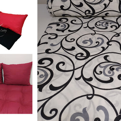 Jastuci za garniture od paleta - 100 x 50 x 50 cm - White Ornament