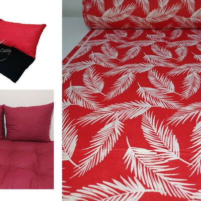 Jastuci za garniture od paleta - 100 x 50 x 50 cm - Flora Red