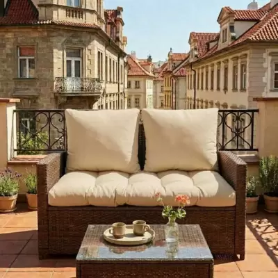 Jastuci za dvosed - 100 x 50 x 50 cm - Beige