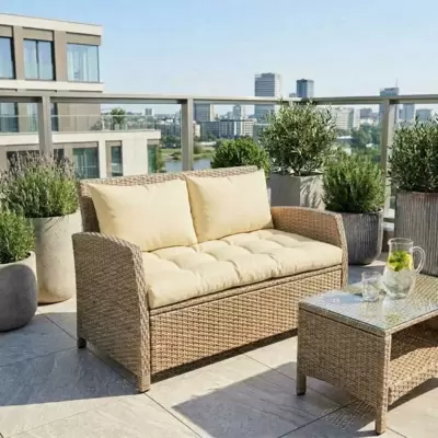 Jastuci za dvosed - 130 x 50 x 50 cm - Beige