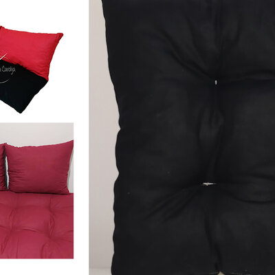 Jastuci za garniture od paleta - 130 x 50 x 50 cm - Black