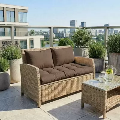 Jastuci za dvosed - 130 x 50 x 50 cm - Brown