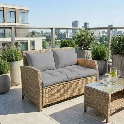 Jastuci za dvosed - 130 x 50 x 50 cm - Grey