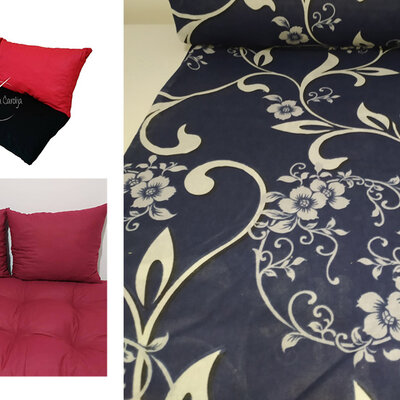 Jastuci za garniture od paleta - 130 x 50 x 50 cm - Dark Blue Ornament