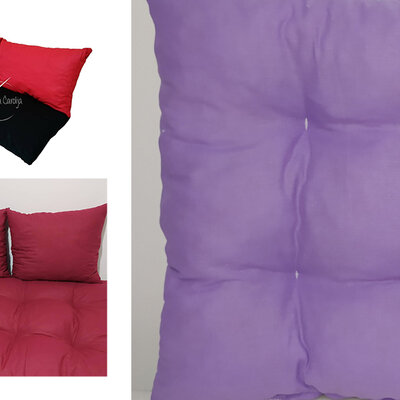 Jastuci za garniture od paleta - 130 x 50 x 50 cm - Lila