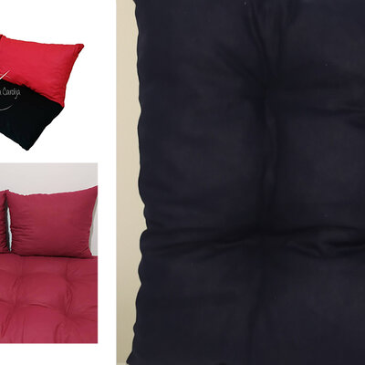 Jastuci za garniture od paleta - 160 x 50 x 50 cm - Black