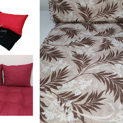 Jastuci za garniture od paleta - 160 x 50 x 50 cm - Flora Brown