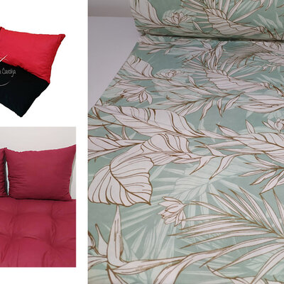 Jastuci za garniture od paleta - 160 x 50 x 50 cm - Flora Mint