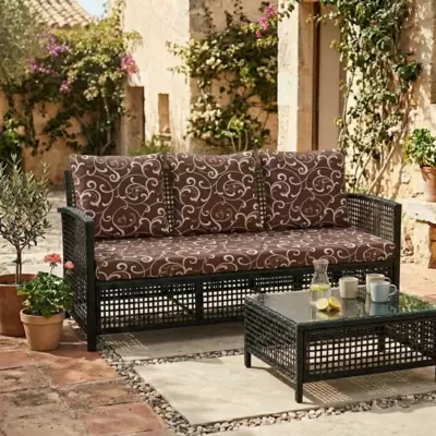 Jastuci za trosed - 160 x 50 x 50 cm - Brown Ornament