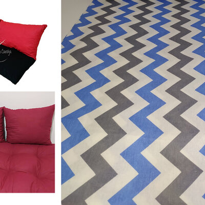 Jastuci za garniture od paleta - 160 x 50 x 50 cm - Cik Cak Blue