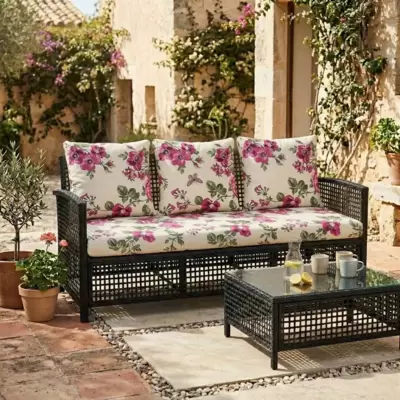 Jastuci za trosed - 160 x 50 x 50 cm - Pink Flowers