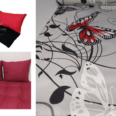 Jastuci za garniture od paleta - 160 x 50 x 50 cm - Butterfly