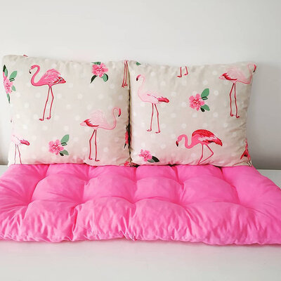 Jastuci za garniture od paleta 160 x 50 x 50 cm Pink - Flamingo