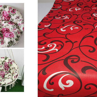 Jastuci za Makrame ljuljašku Nitt - Red Ornament