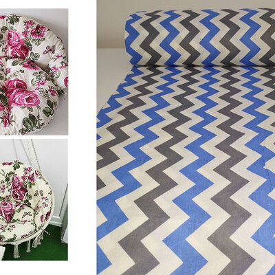 Jastuci za Makrame ljuljašku Nitt - Cik Cak Blue