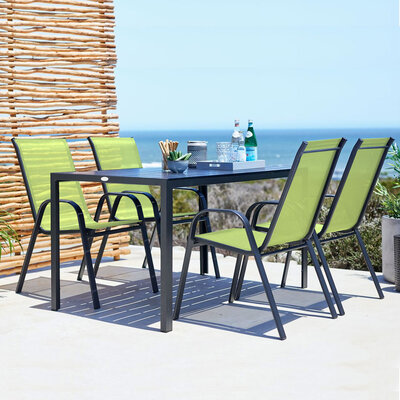 Garnitura Za Terasu i Dvorište Mariam Kiwi - 4 Stolice i Sto