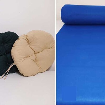 Okrugli jastuk sedalica za stolice 50 cm - Blue