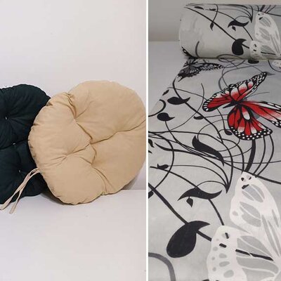 Okrugli jastuk sedalica za stolice 50 cm - Butterfly