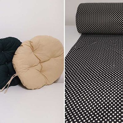 Okrugli jastuk sedalica za stolice 50 cm - Dots