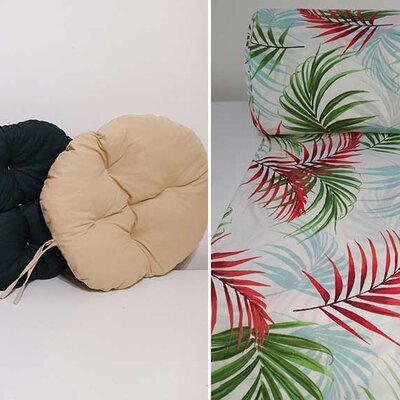 Okrugli jastuk sedalica za stolice 50 cm - Flora