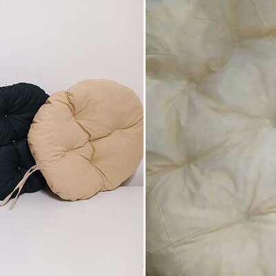 Okrugli jastuk sedalica za stolice 50 cm - Ivory