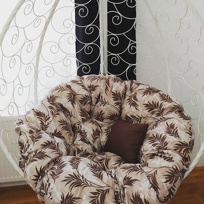 Jastuk Za Gnezdo Baštensku Ljuljašku 140 cm Flora Brown