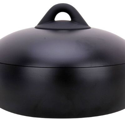 Texell Šerpa plitka Black magic sa poklopcem 24 x 7 cm TPBM-SP305