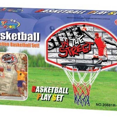 Dečija košarkaška tabla sa metalnim obručem i loptom KingSport 20881R-1
