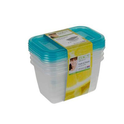 Set posuda Fresh and freeze 4x0,75L - Keeper - OKT-673