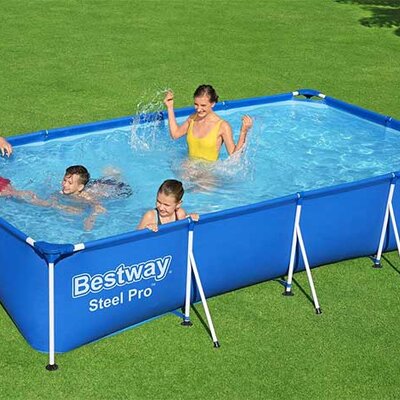 Bestway 56405 Pravougaoni bazen sa metalnom konstrukcijom 400 x 211 x 81