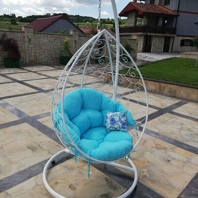 Jaje Ljuljaška Metalna Domestico WHITE - Bez Jastuka