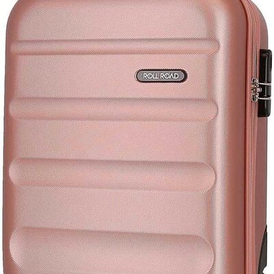 ABS Kofer za putovanja 40cm Flex powder pink Roll Road 58499