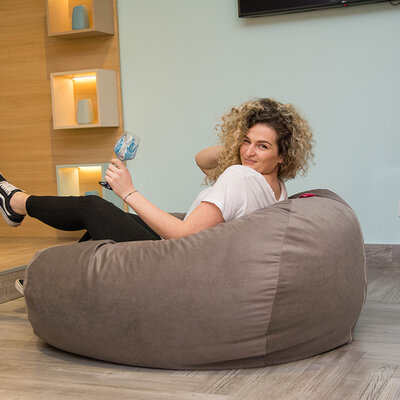 Velvet Lazy Bag fotelja siva