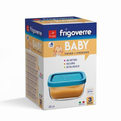 Staklena posuda Frigoverre square baby 3-1 22cl 10x10 cm