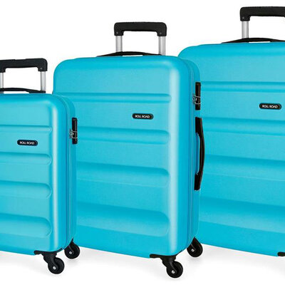 Komplet ABS kofera 75/65/55cm Roll Road Flex Aqua 584946A