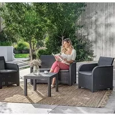 Baštenska garnitura Rosalie Grafit 249561