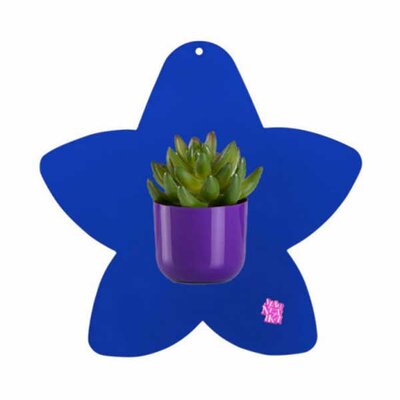 Zidni metalni panel za Magnetika saksije Zvezda 20x20 plava