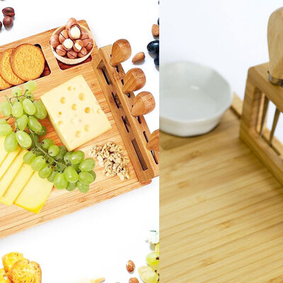 Daska za serviranje od bambusa za meze i sireve