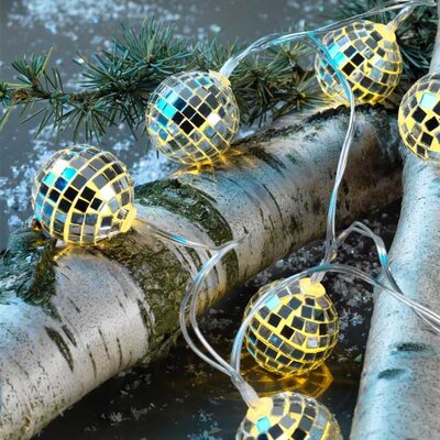 Dekorativne lampice na baterije Disco Ball 10LED